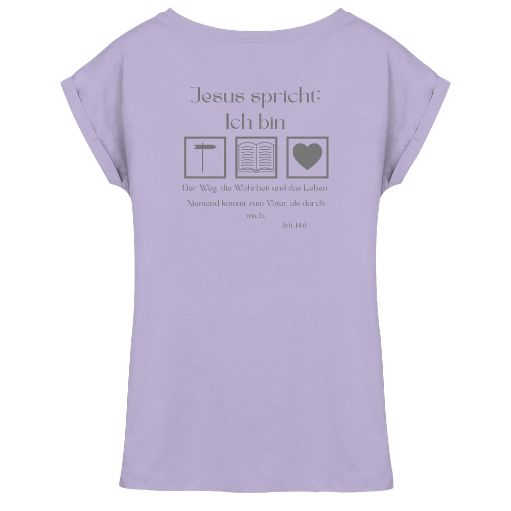The Way – Shirt - Womens Extended Shoulder T-Shirt – Bild 6
