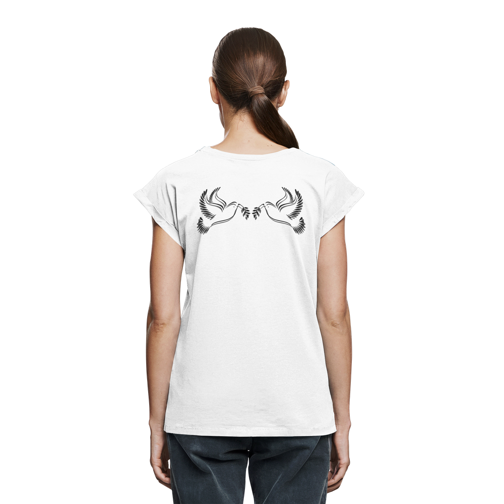 Holy Dove - Shirt - Womens Extended Shoulder T-Shirt – Bild 8
