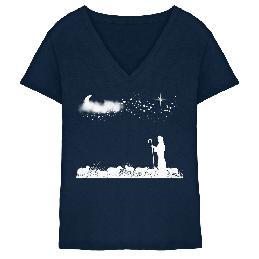 Sheperd - Ladies V-Neck Shirt – Bild 3